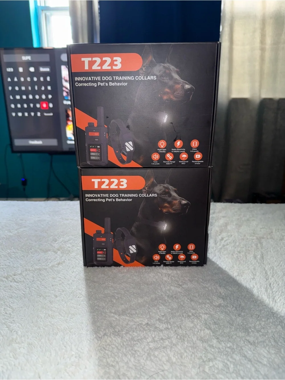 Dog Training Collar - Innovative Remote Training (Black & Orange)